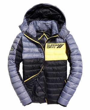 Superdry Colour Blox Fuji Férfi Kabát Fekete/Szürke | HQJFZ9062